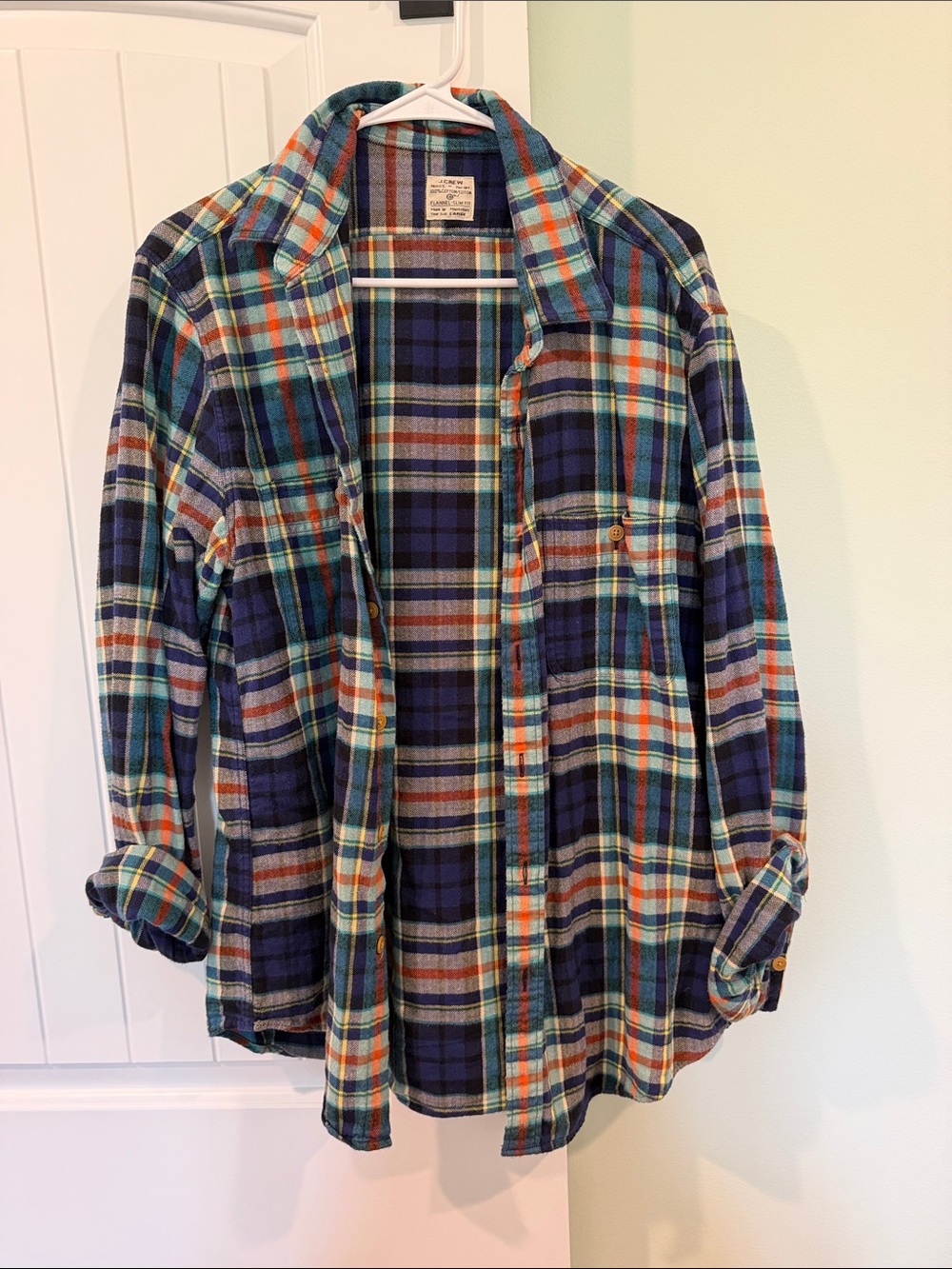 J. Crew Multicolor Plaid Flannel Shirt
